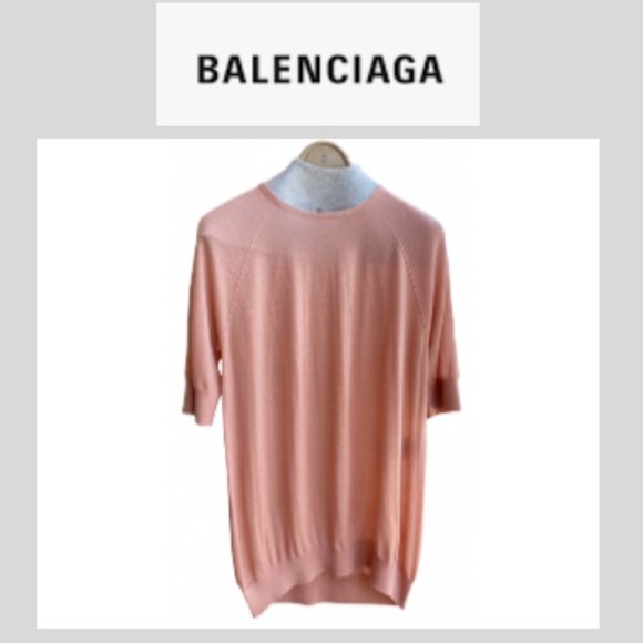 ❤️ BALENCIAGA WOMEN'S CASHMERE WOMEN'S LIGHTWEIGHT SWEATER TOP JUMPER T-SHIRT - Picture 1 of 11